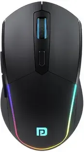 Portronics Toad One Ambidextrous Optical Mouse Rechargeable with 6 Buttons, RGB Lights