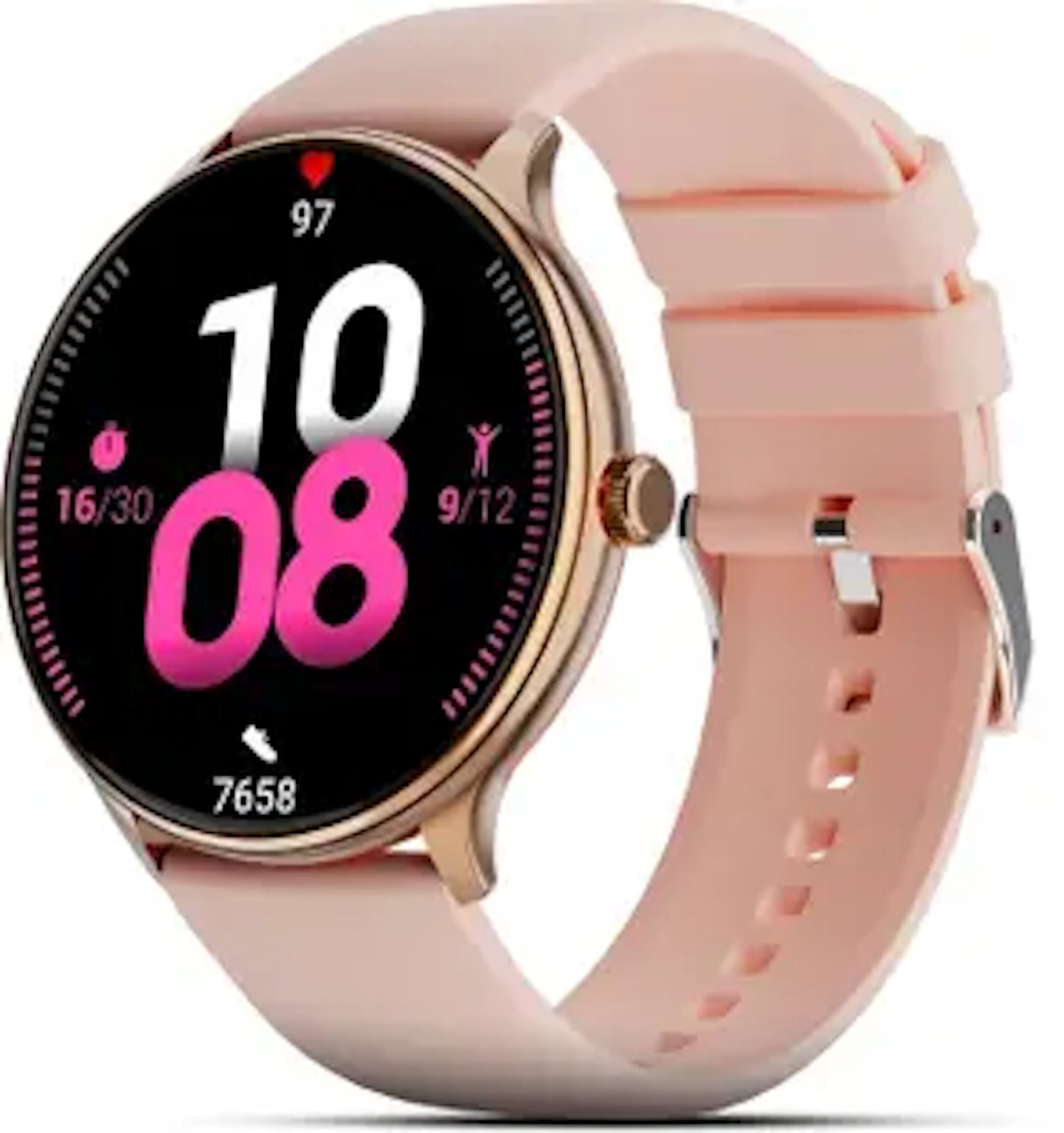 Nervfit New ACTIV Pro 1.39" TrueColor+ LED, BT Calls, Steps, HR, BP, Sleep Tracking Smartwatch