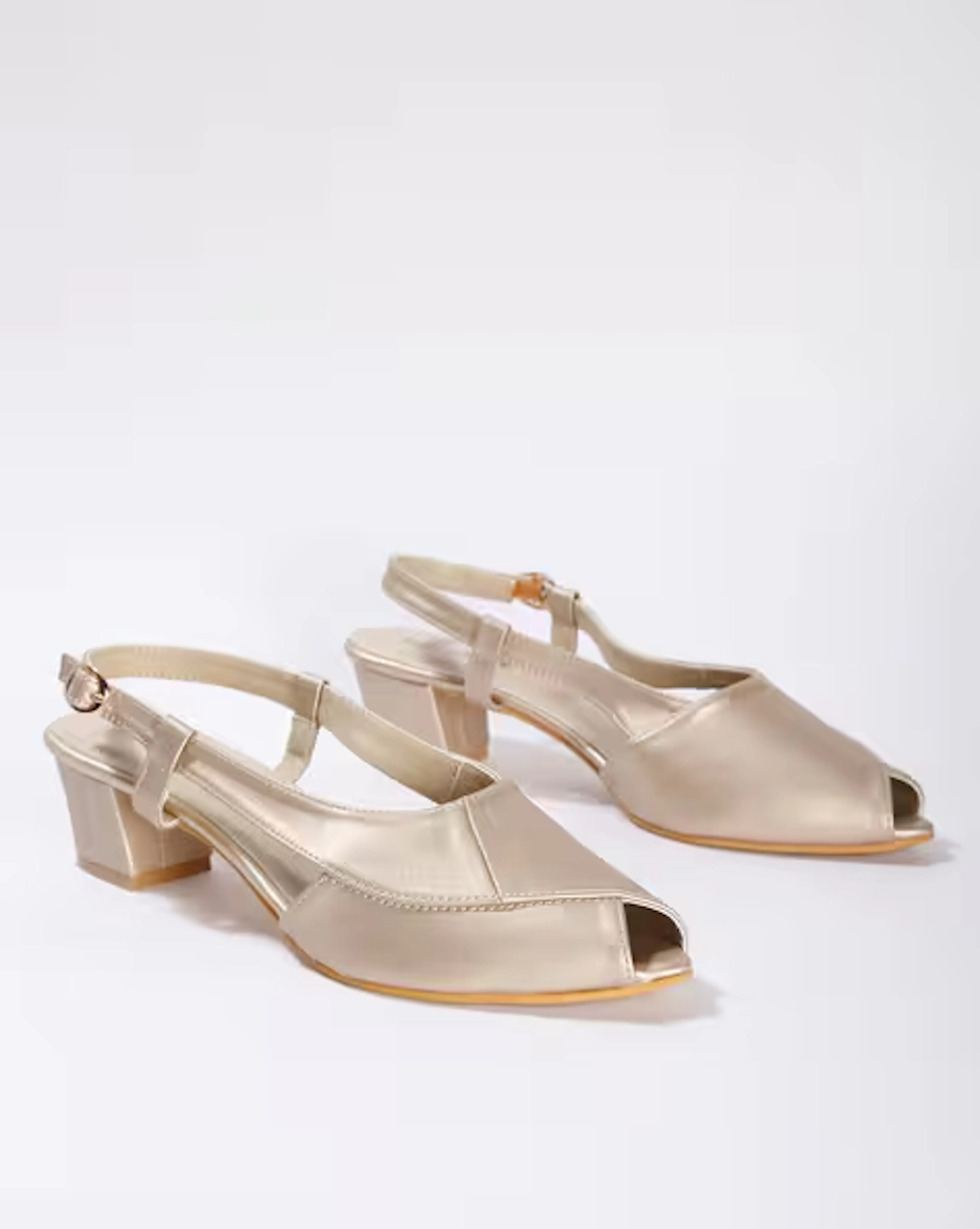 Embellished Slingback with Chunky Heels