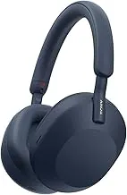 SonyWH-1000XM5 Best Active Noise Cancelling Wireless Bluetooth Over Ear Headphones with Mic for Clear Calling,Battery Life 30 Hours-Mid Night Blue