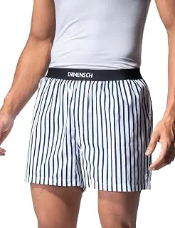 DAMENSCHSolid Breeeze Inner Boxers for Men, Ultra-Light Boxers, 100% Cotton Shorts Pant, Breathable Woven Inner Cotton Shorts for Men-Costa White-L