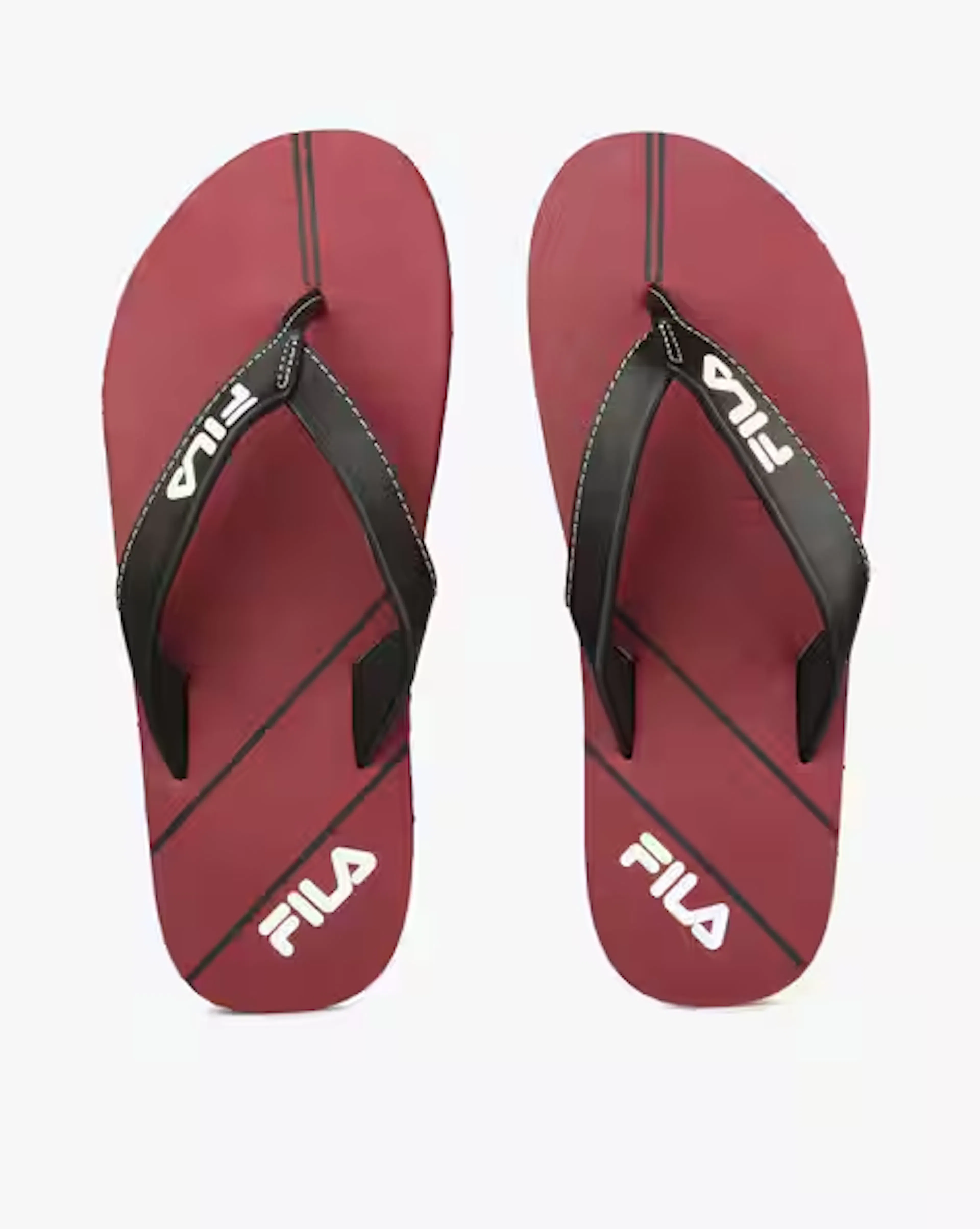 Thong-Strap Flip-Flops with Branding