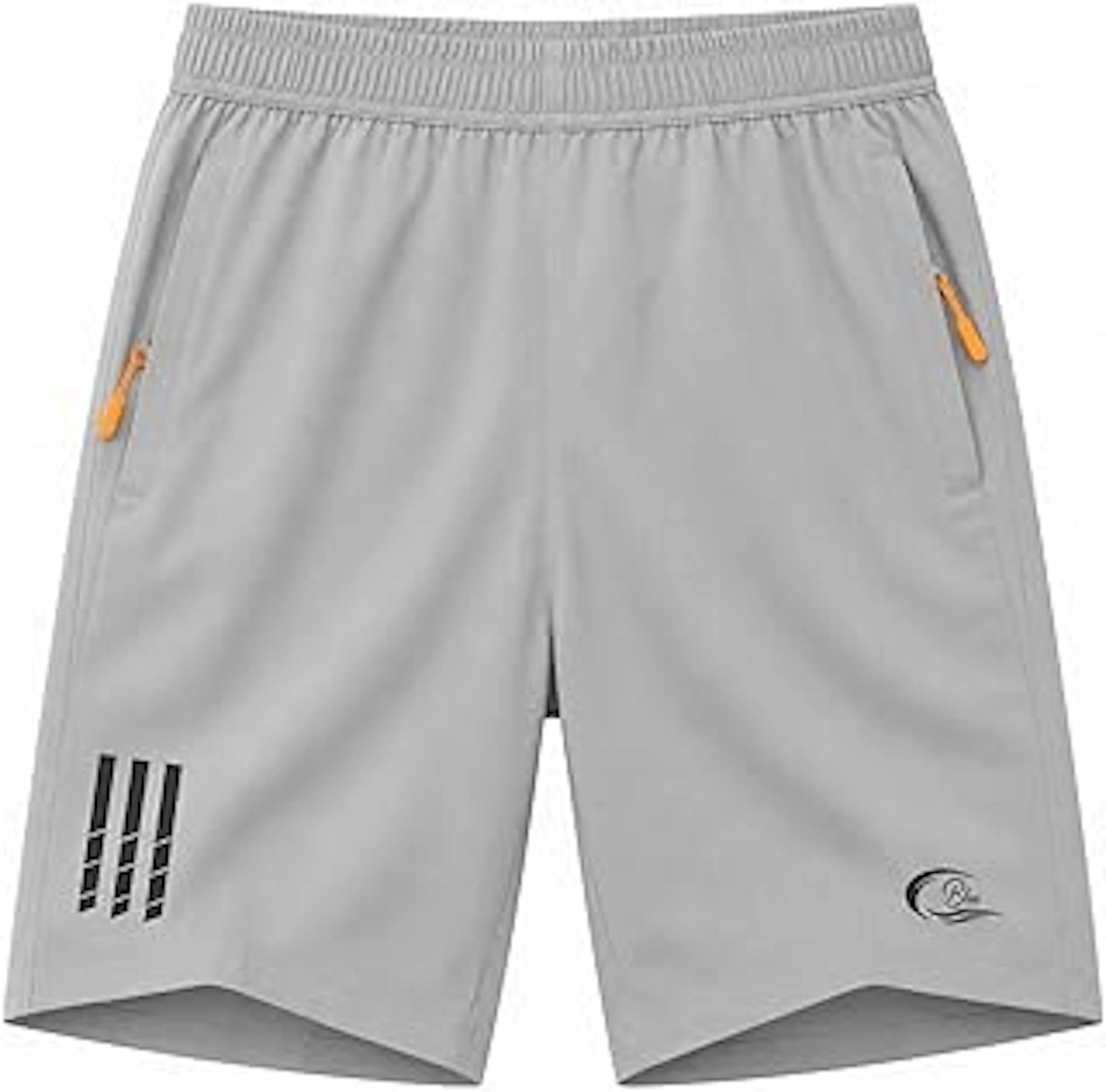 CBlueMen's Outdoor Quick Dry Lightweight Sports Shorts with 2 Zipper Pockets, Breathable Hiking Running Gym Workout Athletic Shorts