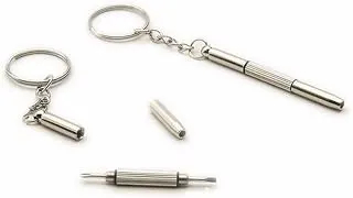 3 in 1 Screwdriver Keychain, Compact Pocket Mini DIY Kit for Eyeglass, Sunglass, Watch, Jewellery, Electronics, Toy Repair
