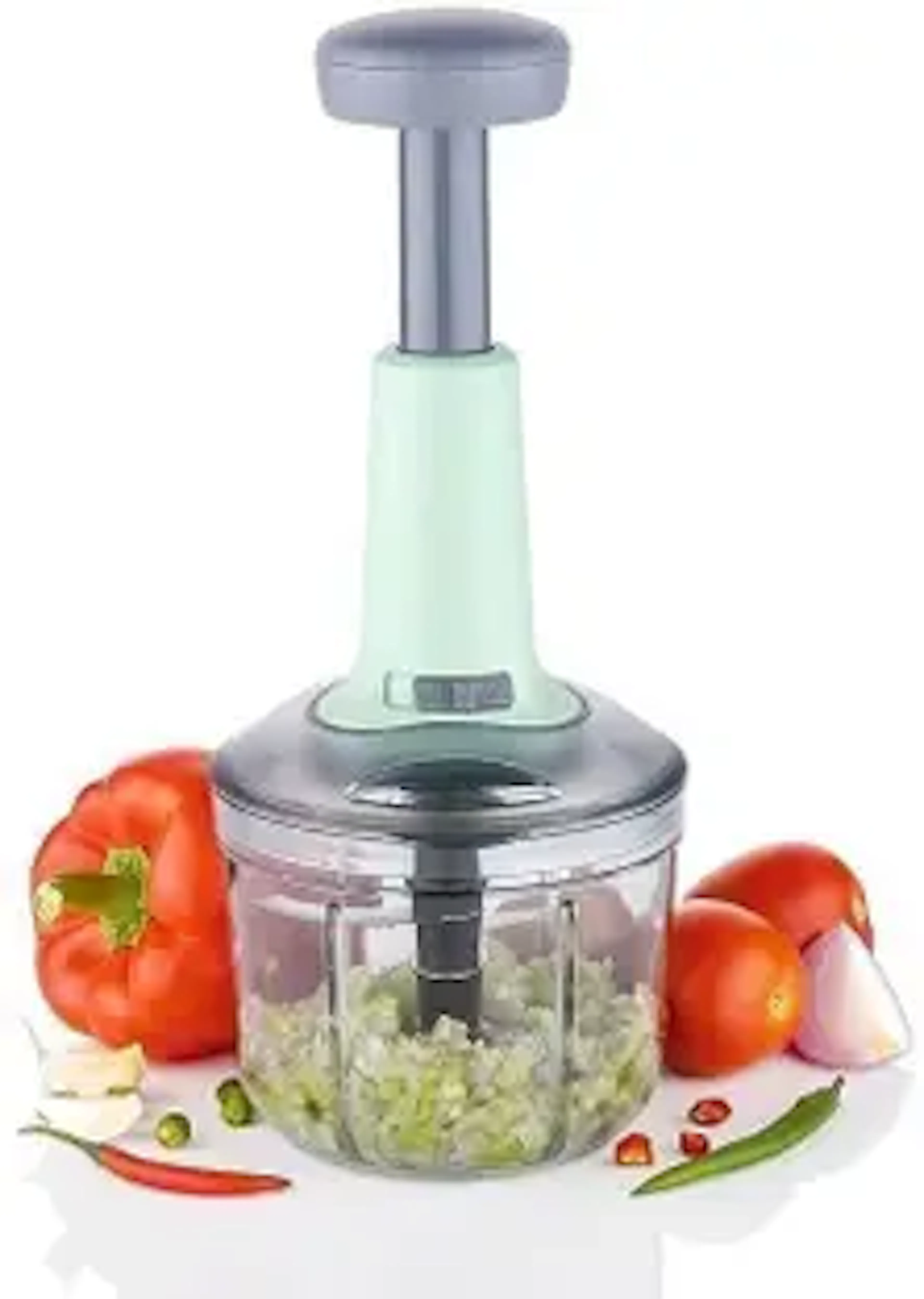 Flipkart SmartBuy New Big size Hand Push 1000 ML with 5 Stainless Steel Blades Vegetable & Fruit Chopper
