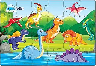 FunBlast Dinosaur Jigsaw Puzzle for Kids Jigsaw Puzzle for Kids of Age 3-5 Years – 24 Pcs (Multicolor, Size 30X22 cm)