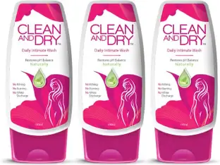 CLEAN AND DRY Prevents Itching & Burning|Restores Natural pH Balance Intimate Wash