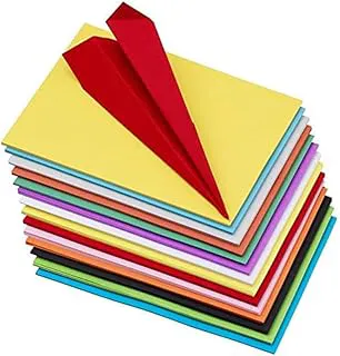 OFIXO 100 Pieces Colour Sheets Copy Printing Papers/Art and Craft Paper A4 Sheets Double Sided Coloured Origami Folding DIY Craft Smooth Finish Home, School, Office Stationery (10 Sheets each color)