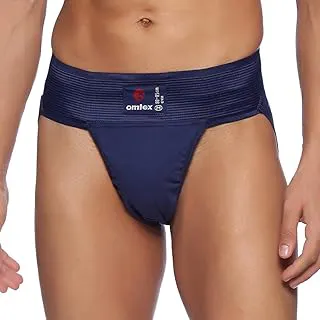 omtex Athletic Gym Cotton Stretchable Supporter Jockstraps with Cup Pocket, Ideal for Workout and Sports Quick Dry Moisture Wicking Underwear