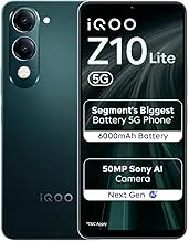 iQOOZ10 Lite 5G (Cyber Green 2026, 4GB RAM, 64GB Storage)