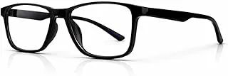 RAYBLOCUV Protection Glasses Blue Cut Blocking Harmful Rays Glasses for Men & Women Zero Power Computer Specs Eye Protection Lightweight Frame with Case & Cleaning Cloth