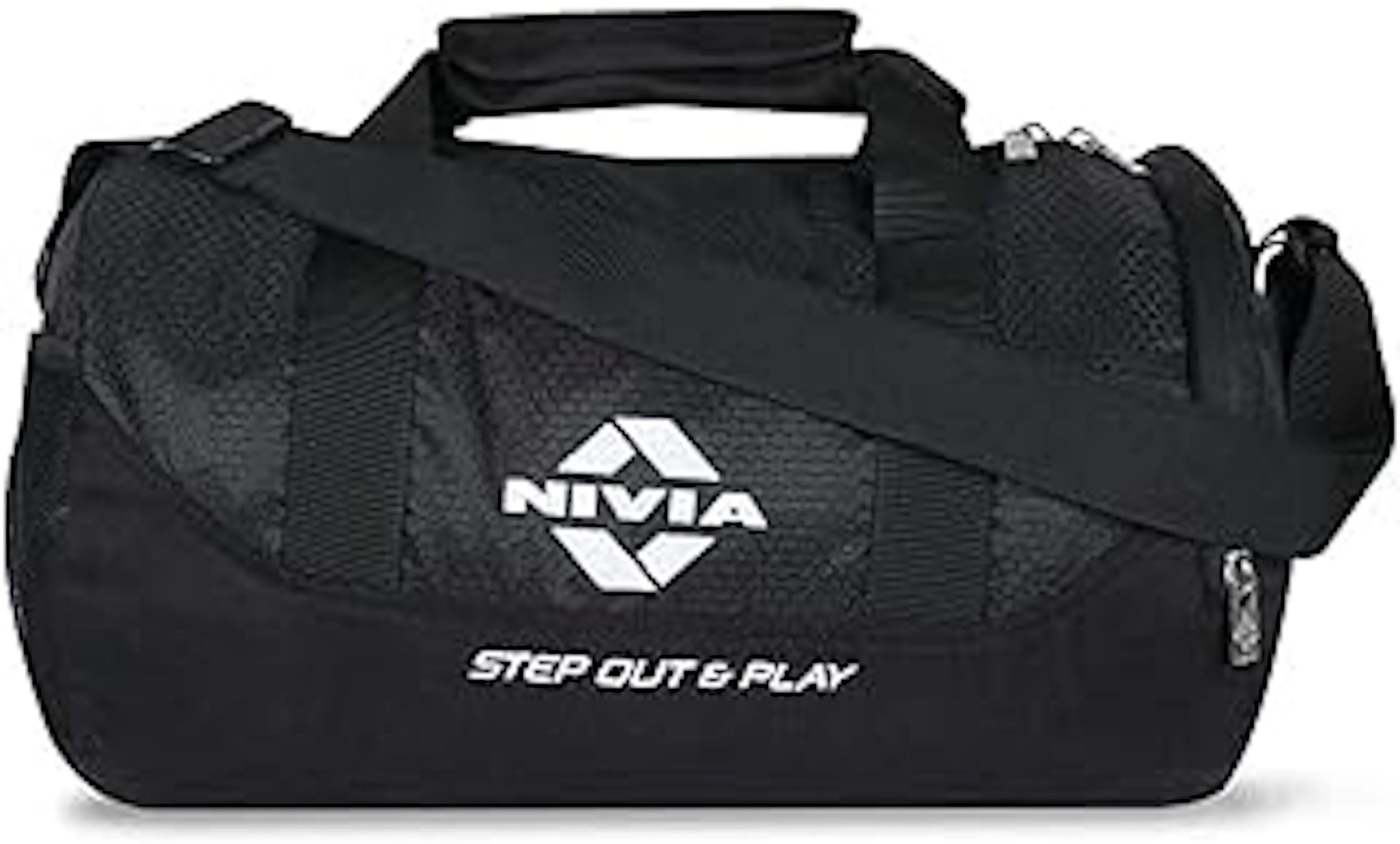 NIVIA Beast Gym Bag-4 Polyester, Unisex Gym Bags, Shoulder Bag for Men & Women with Separate Shoes Compartment, Carry Gym Accessories,Sports & Travel Bag, Capacity- 21 litres