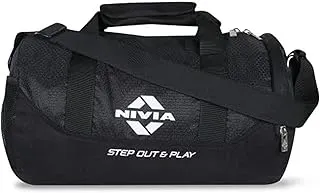 NIVIA Beast Gym Bag-4 Polyester, Unisex Gym Bags, Shoulder Bag for Men & Women with Separate Shoes Compartment, Carry Gym Accessories,Sports & Travel Bag, Capacity- 21 litres