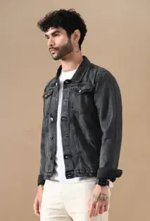 DAK Full Sleeve Solid Men Denim Jacket