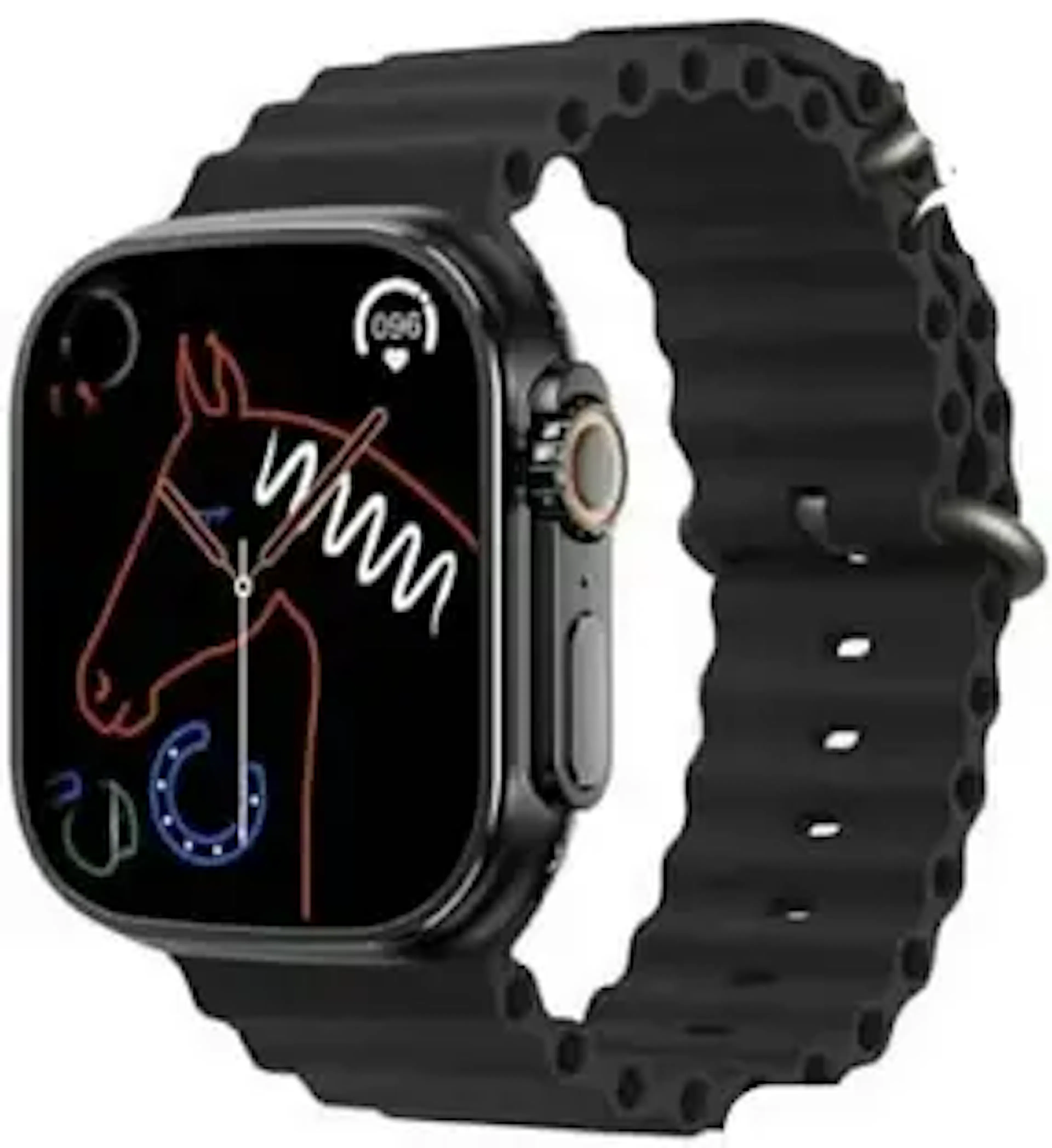 Vinayak T800 Ultra Smart watch with wireless Charging Smartwatch (Black Strap) Smartwatch