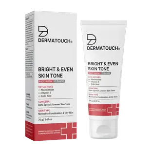 Dermatouch Bright & Even Tone with Niacinamide, Vitamin E and Kojic Acid Face Wash