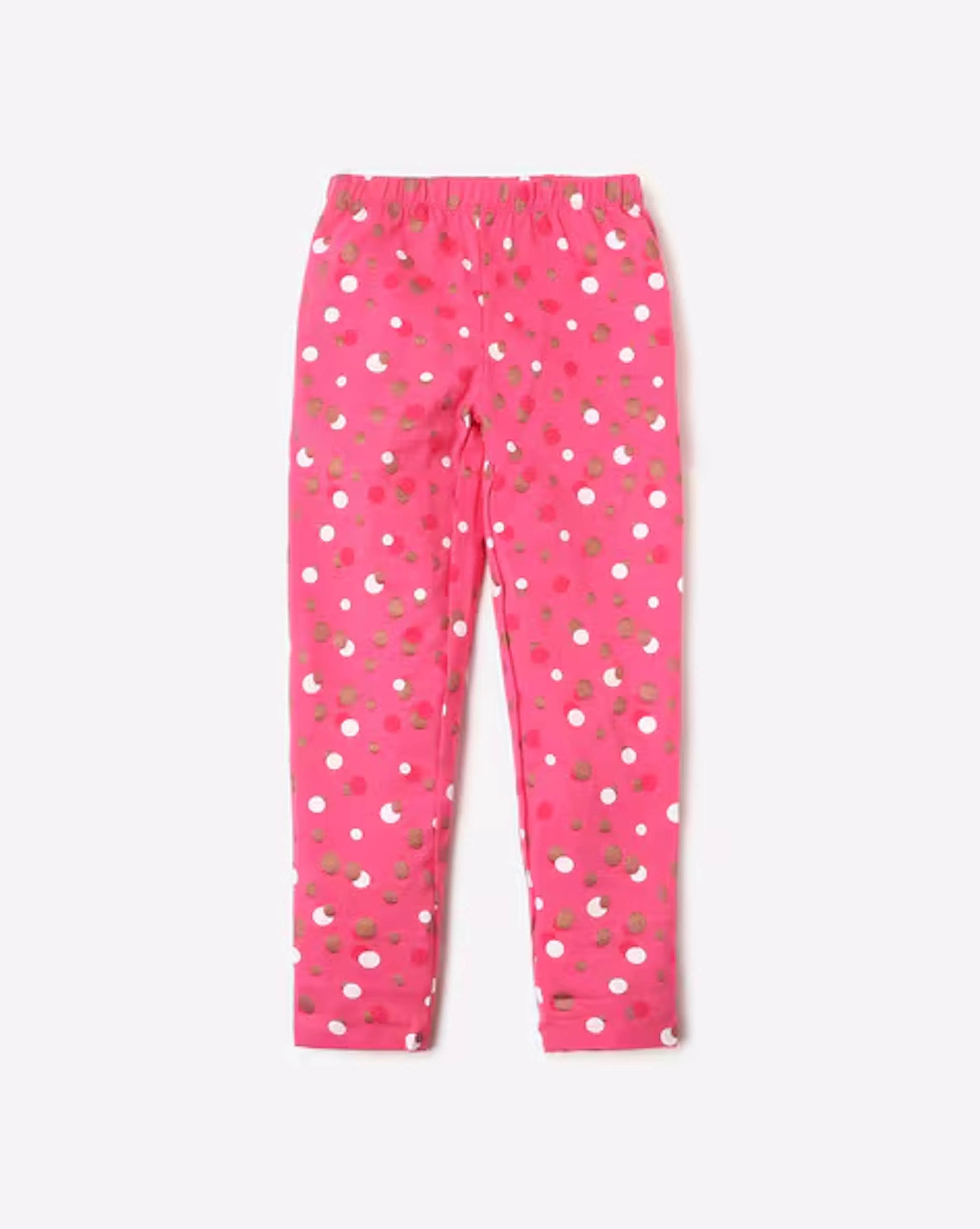 Polka-Dot Leggings with Elasticated Waistband