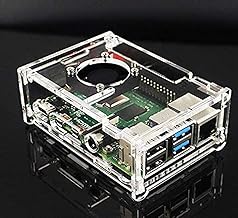 Rpi shopRaspberry pi 4 case Model B Acrylic case with Fan + heatsink Included