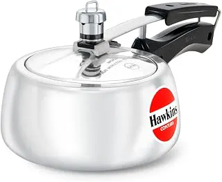 Hawkins Contura Aluminium Inner Lid Pressure Cooker, 1.5 Litre, Silver (HC15)