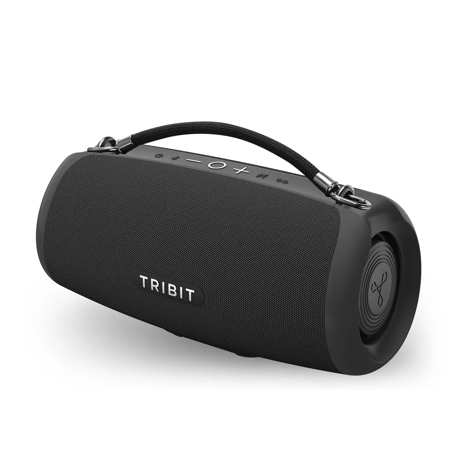 TribitStormBox Lava Bluetooth Speaker, 80W Sound, 24H Playtime, Black | IP67, Wireless Speaker with Bluetooth 5.4, XBass, Custom EQ, TWS pairing, Built-in Mic for Party, Outdoor, Camping, Beach