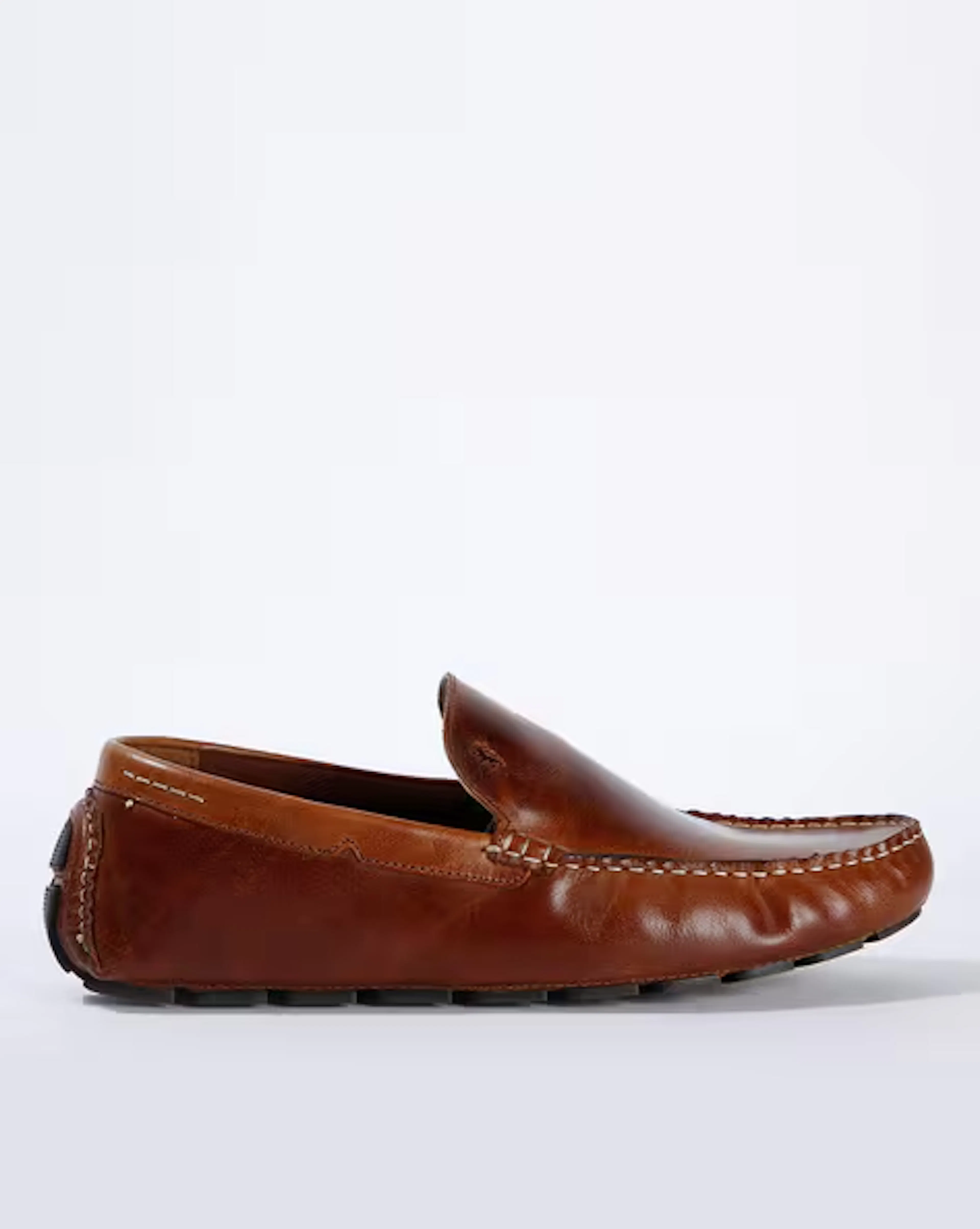 Driver Loafers with Moc-Stitch Upper