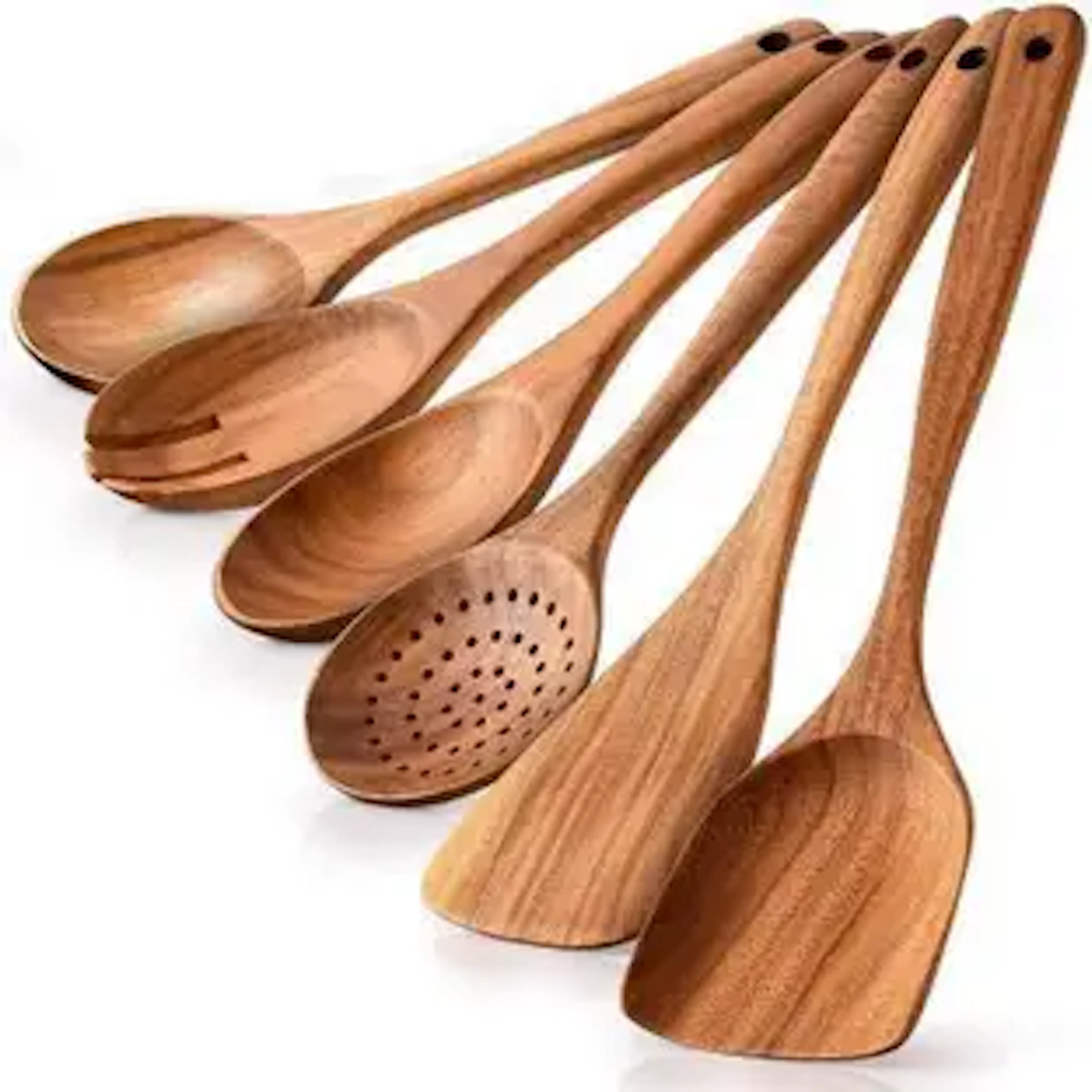 Ruby Perl Wooden Ladle