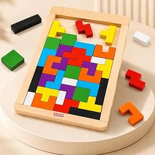 Storio Toys Wooden Russian Blocks Puzzles for Kids Adults, Wood Intelligence Puzzle for Ages 3-8,Wooden Puzzles Brain Teasers Toy Educational Gift for 7-10 Years