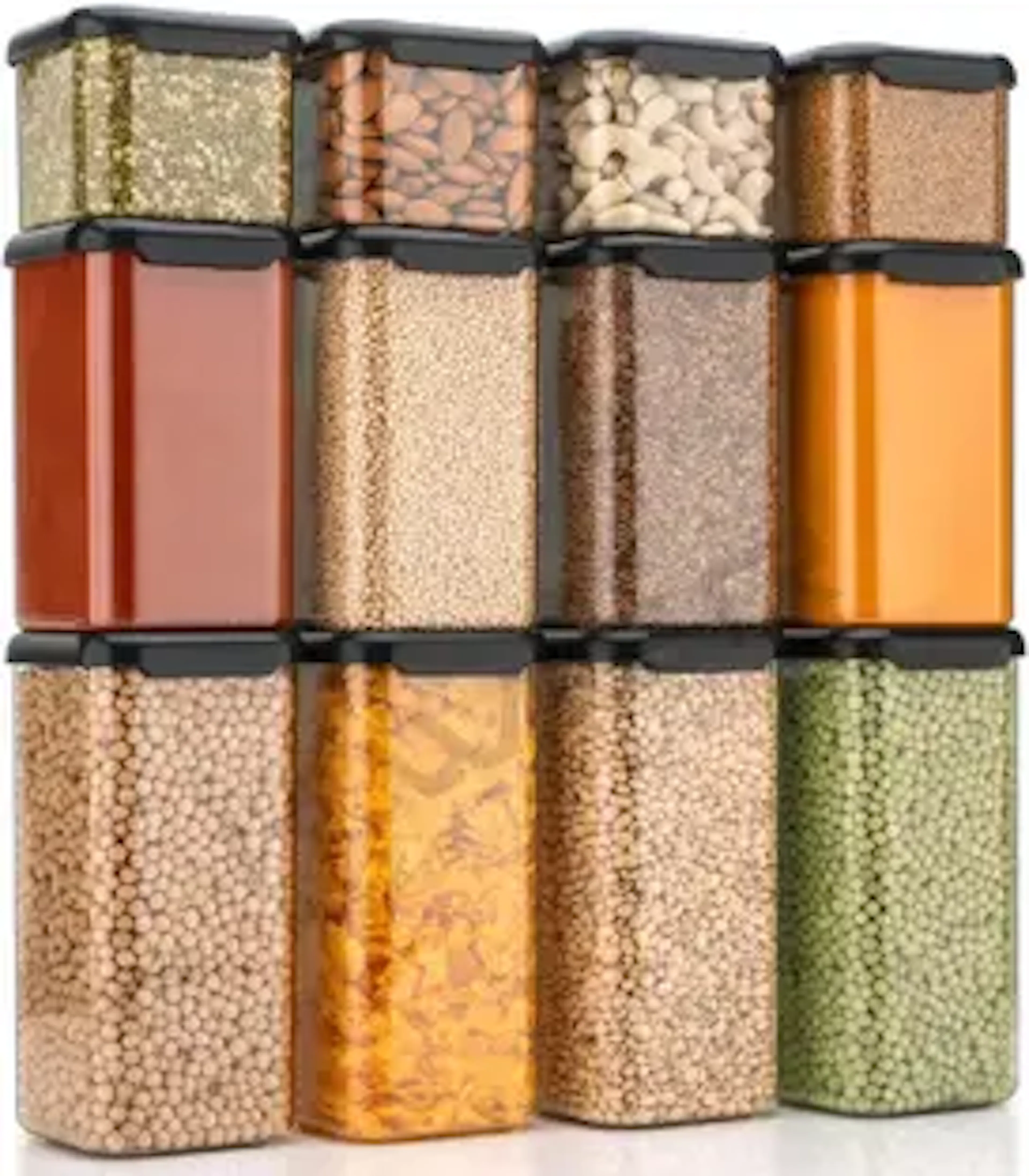 4 SACRED Plastic Grocery Container - 500 ml, 1100 ml, 1500 ml