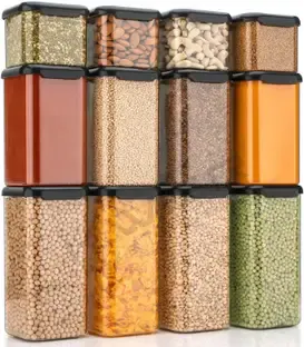 4 SACRED Plastic Grocery Container - 500 ml, 1100 ml, 1500 ml