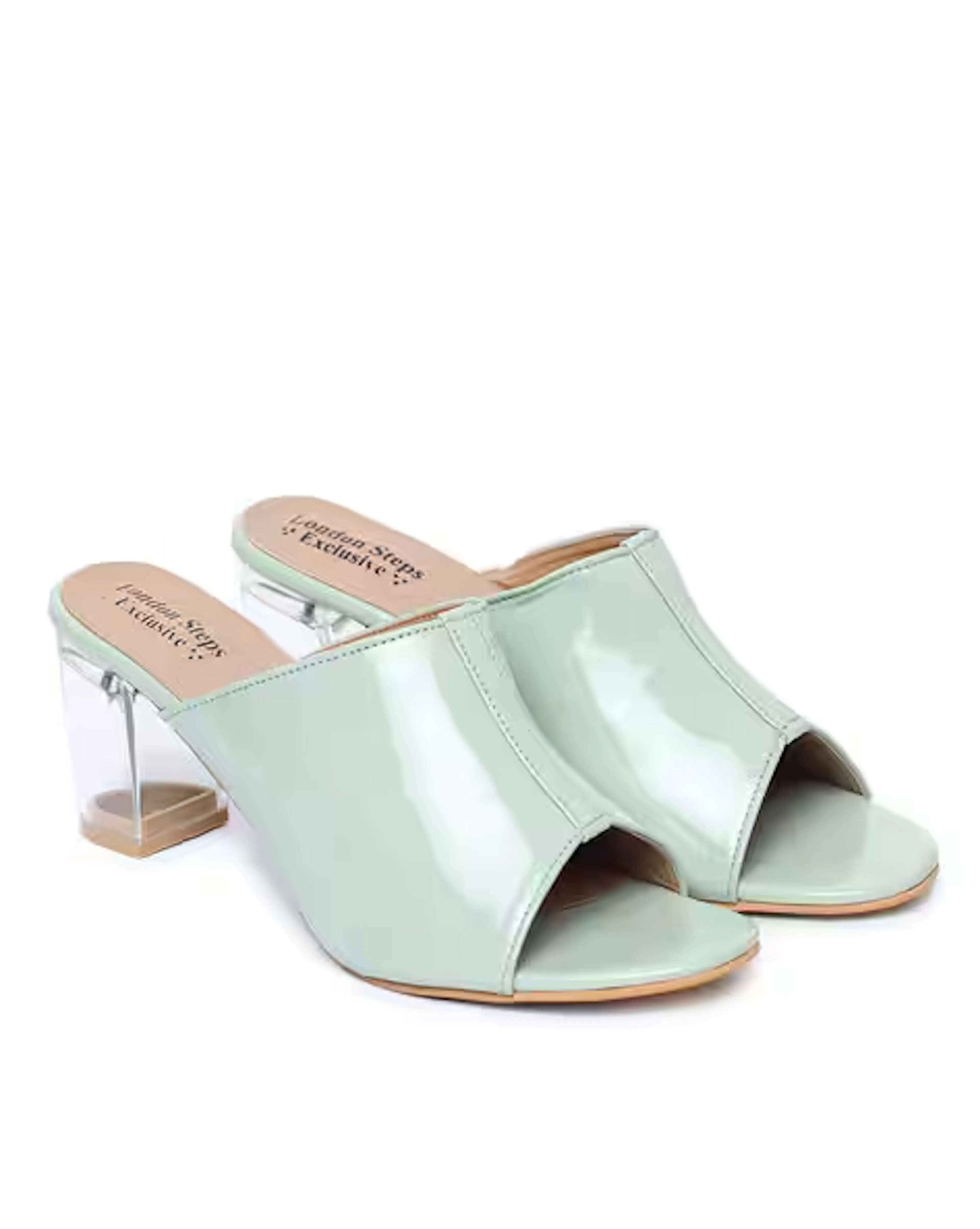 Slip-On Chunky Heeled Sandals