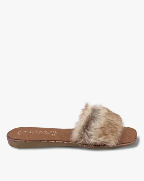 Furry Slip-on Flats