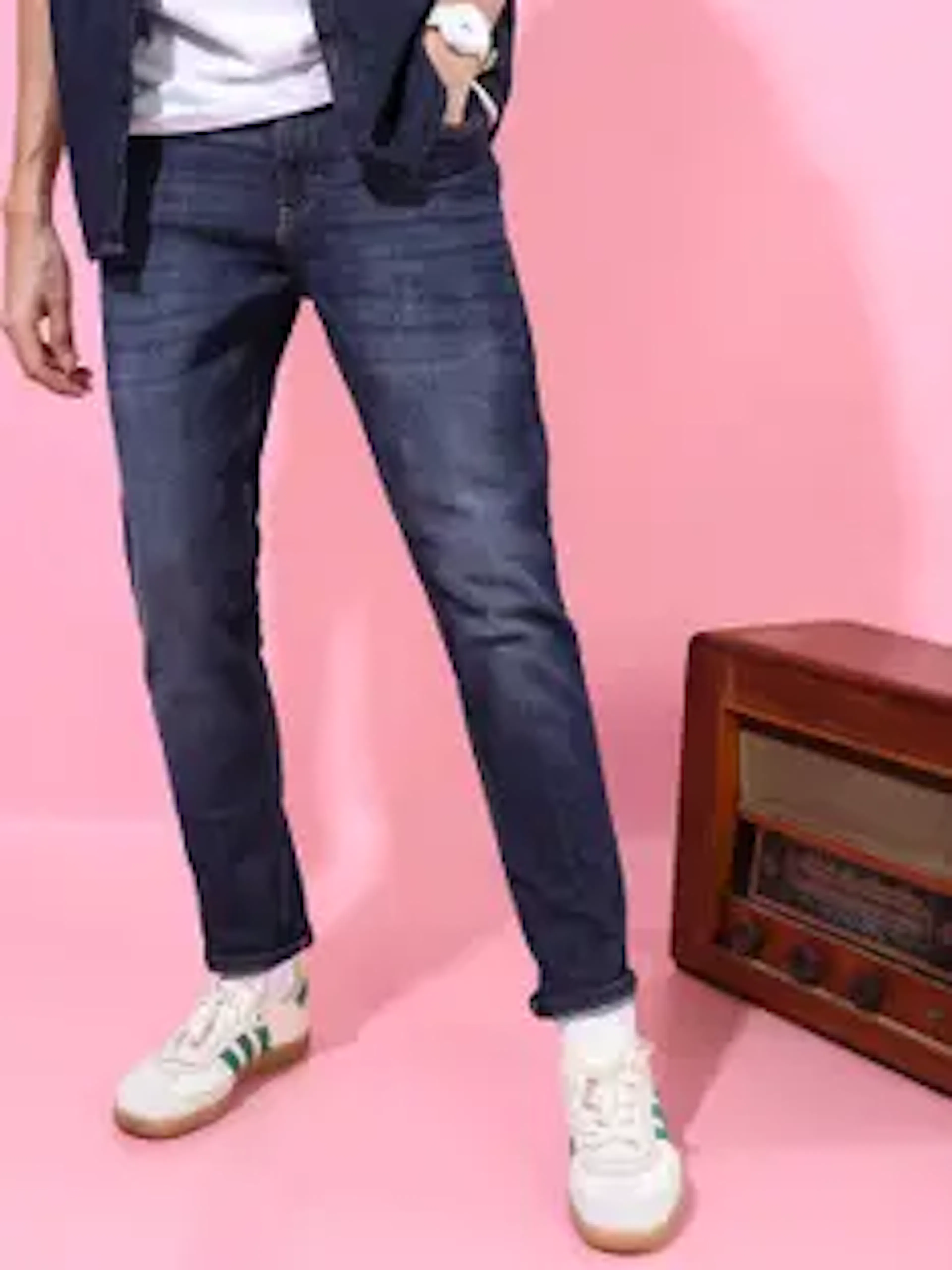 HIGHLANDER Tapered Fit Men Blue Jeans