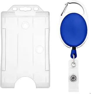 FEDUS I.D. Card Retractable Holder Badge Yo Yo Clip + Card Holder Pack 1