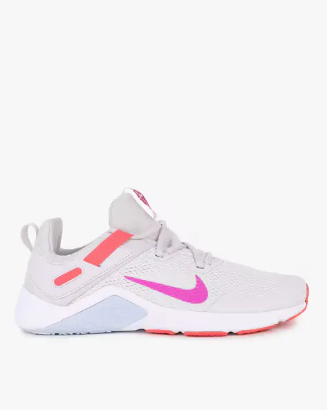 Legend Essential Lace-Up Sports Shoes with Contrast Panel