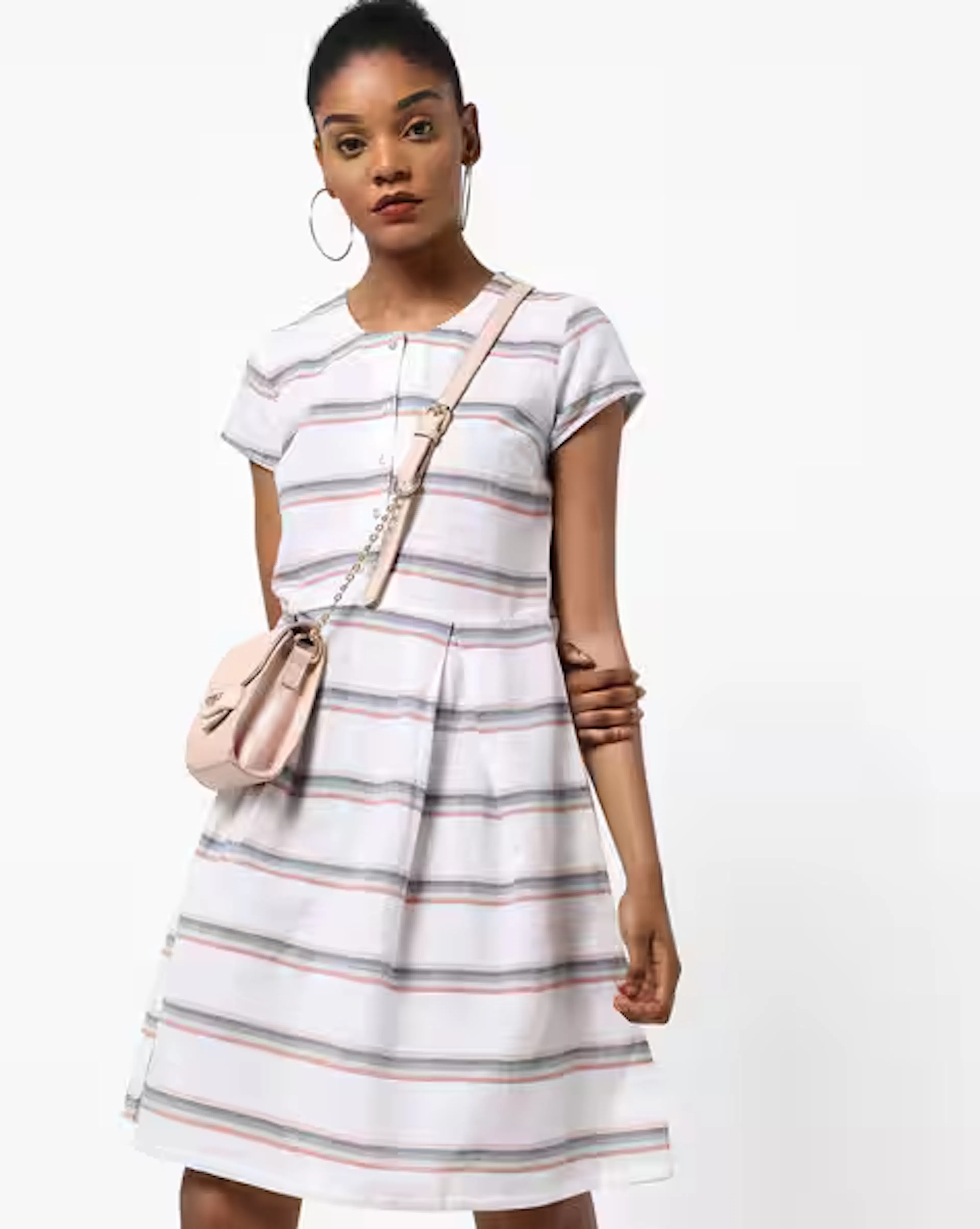 Striped A-line Kurta