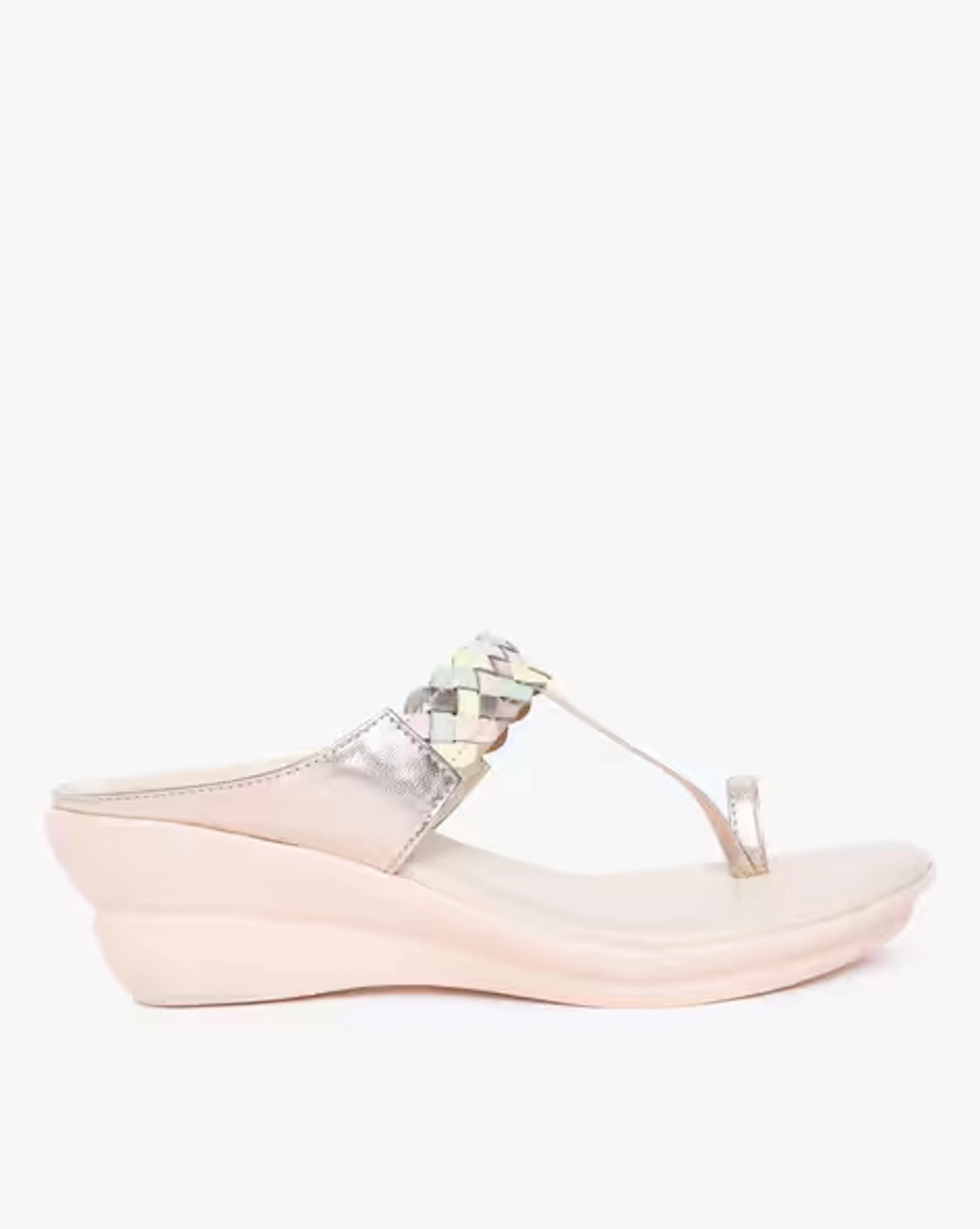 Toe-Ring Wedges with Braided Strap