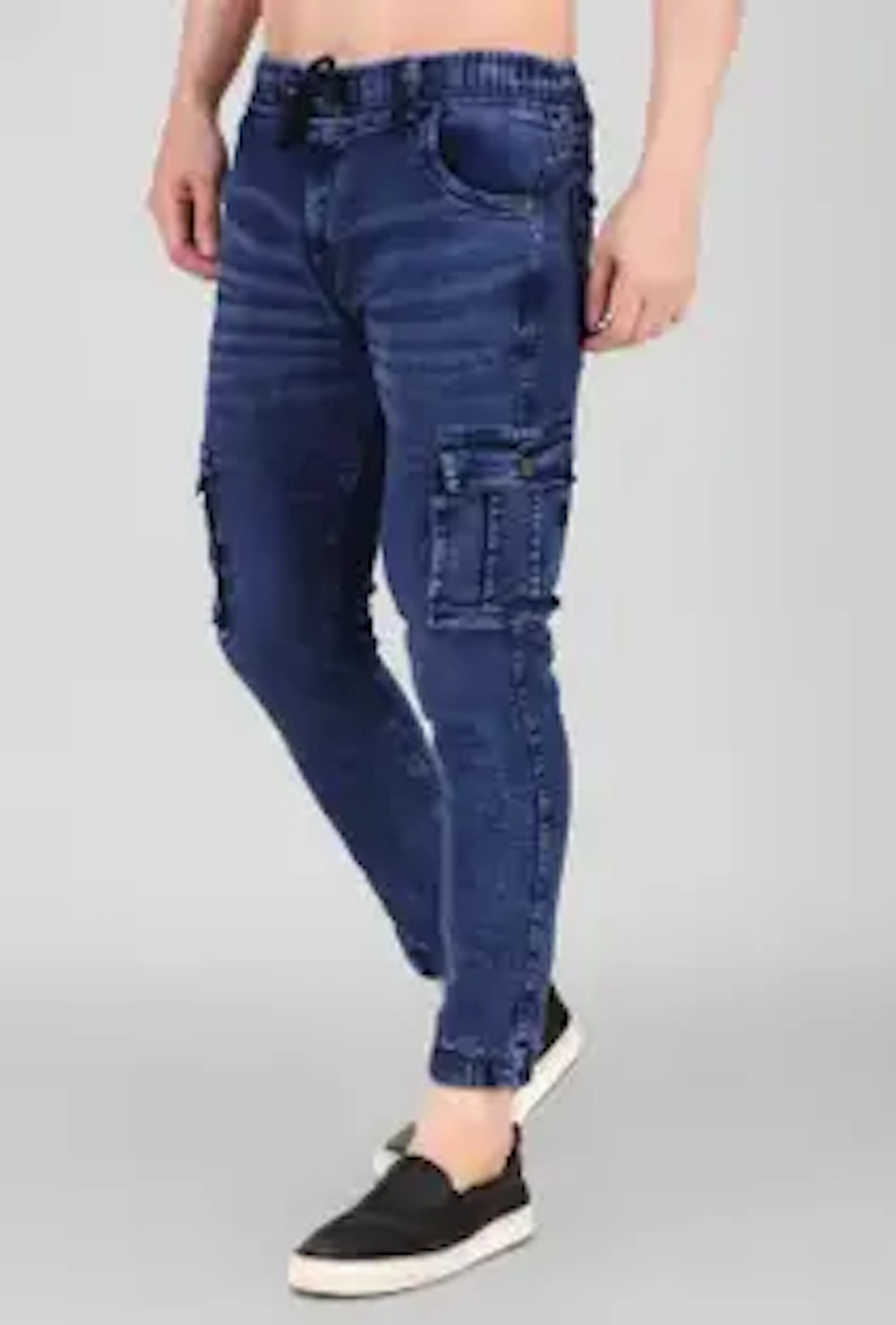 Last Exit Lifestyle Jogger Fit Men Dark Blue Jeans