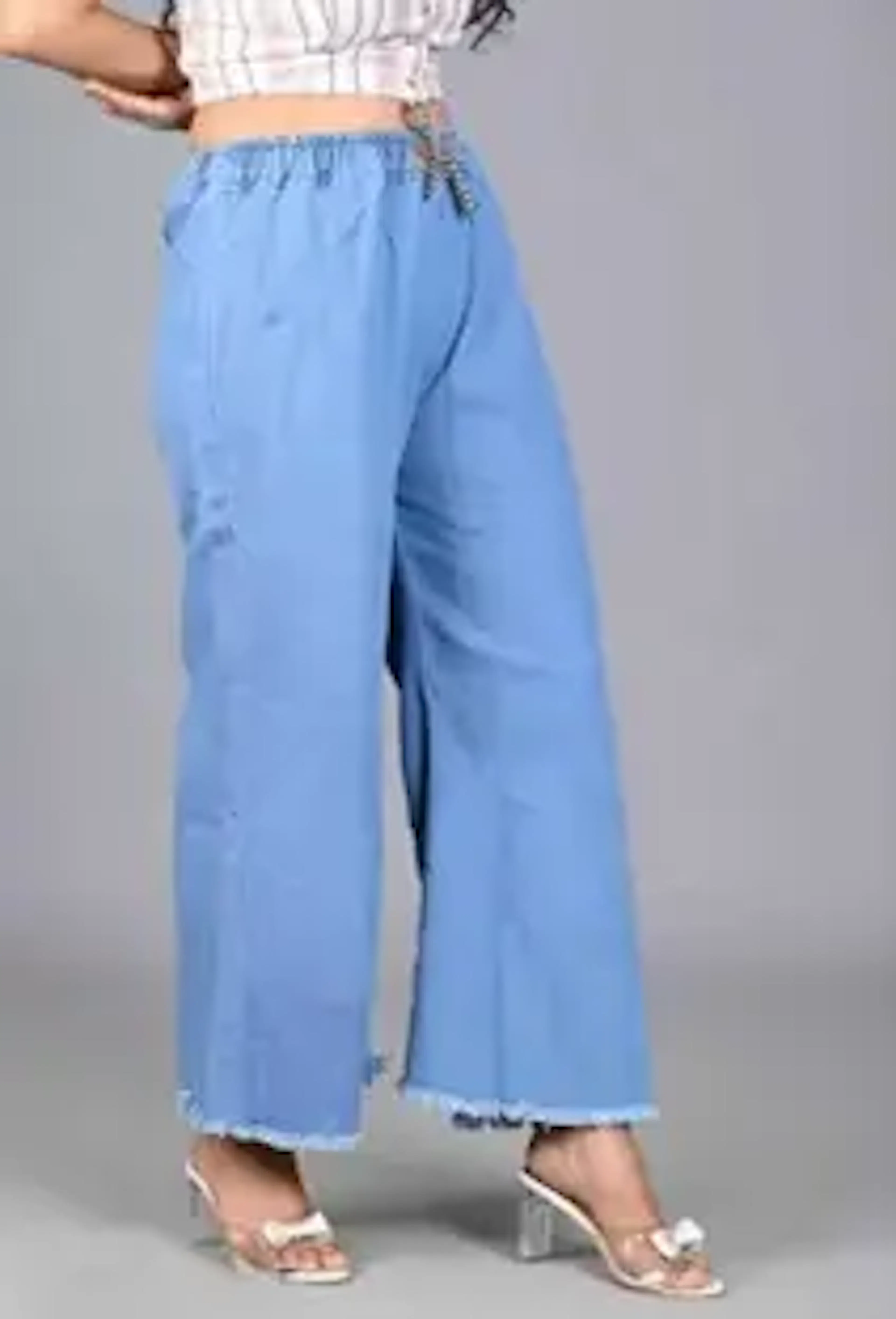 newlookoverseas Flared Women Light Blue Jeans