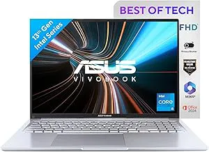 ASUSVivobook 16, Intel Core i5-13420H Processor,(16GB RAM/512GB SSD/16 FHD+ (1920 x 1200)/Win 11/M365 Basic (1Year)*/Backlit Keyboard/Office Home 2024/Silver/1.88 kg),X1605VA-MB1627WS