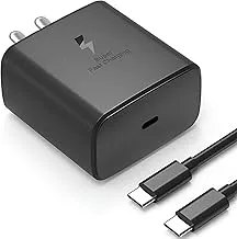 45W GaN Type- C Super Fast Charger Compatible with Samsung Galaxy S26/S25/S24/S23/S22/S21/S20(Ultra/Plus/Fe),A56/A55/A35/M56/M35/M16 (S,M,F,Z,A)...All Series & Other Devices