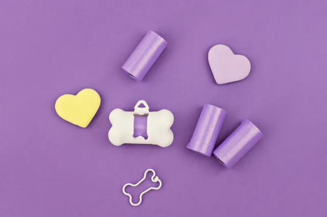 Photo montrant des sacs à crottes