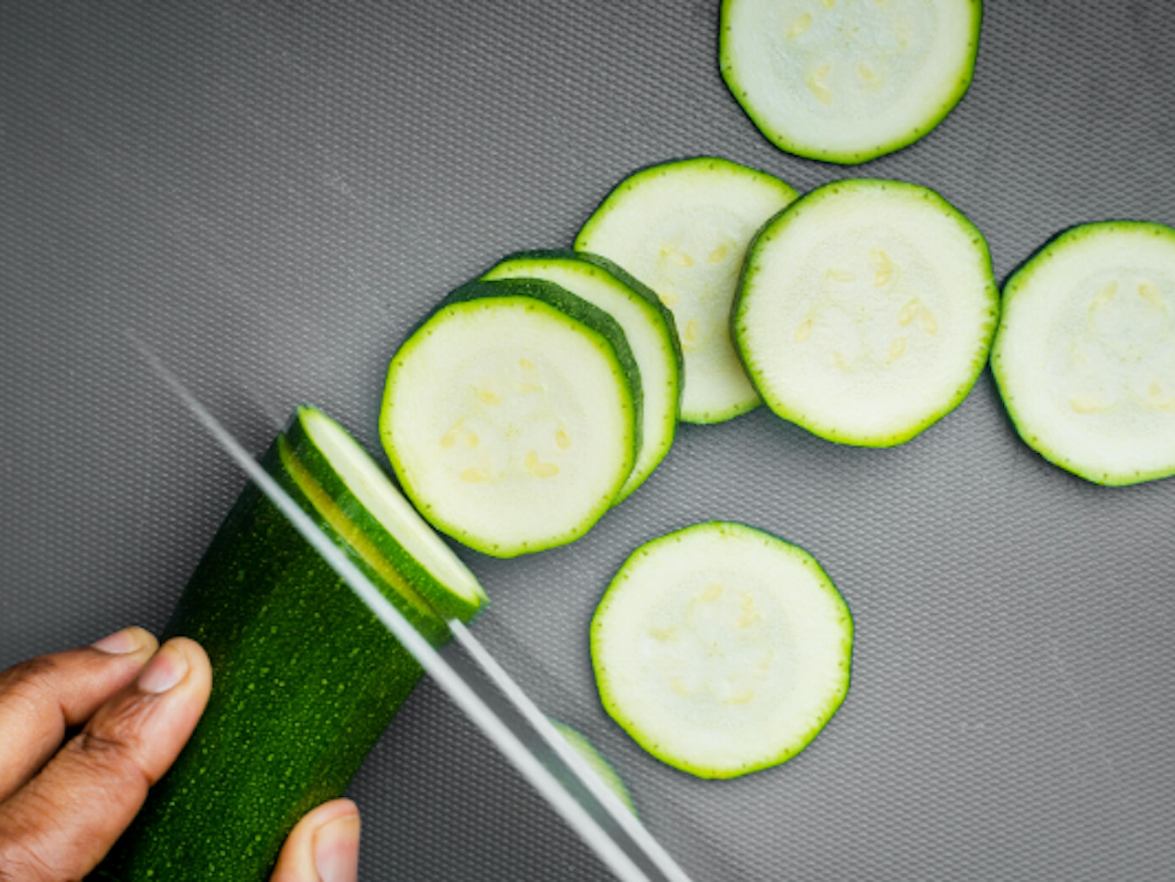 Courgette coupée