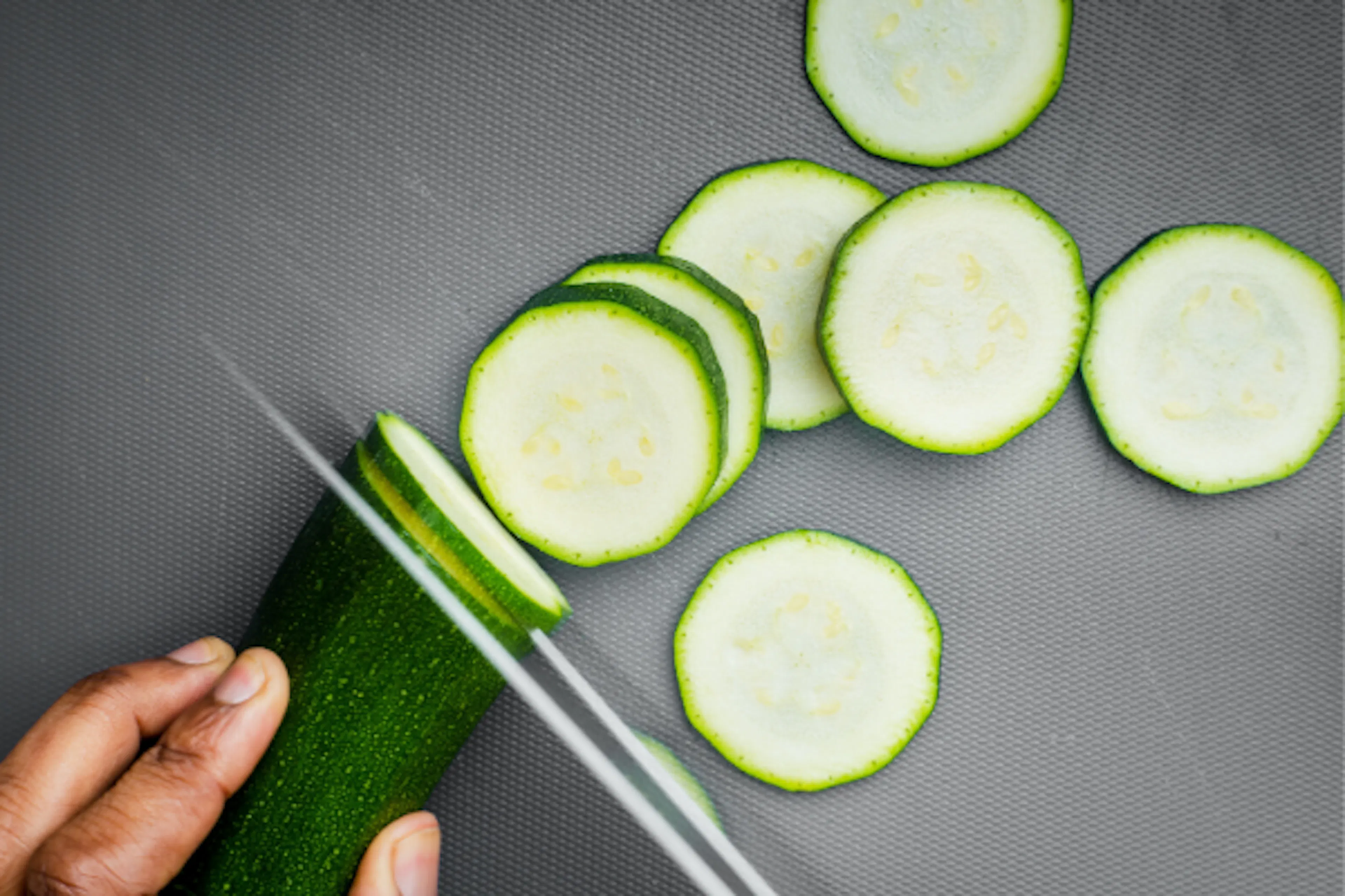 Courgette coupée