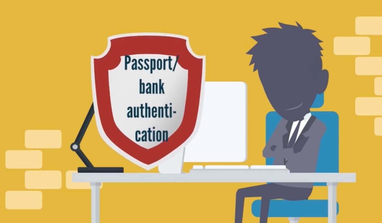 Bank authentication guarantees real identity
