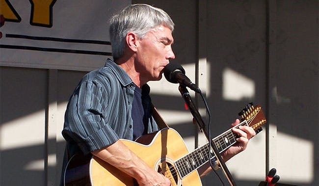 Myke Gable performing on stage