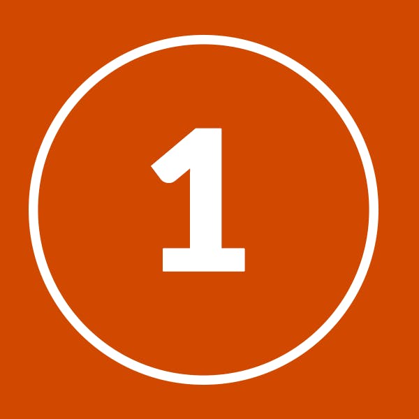 The number 1.