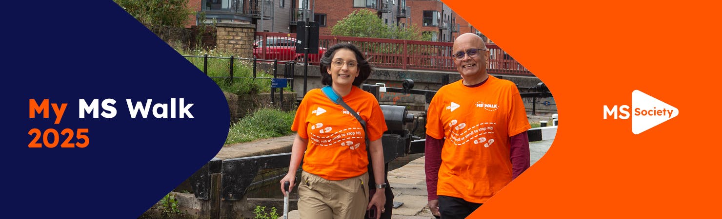 Smiling MS Society supporters.