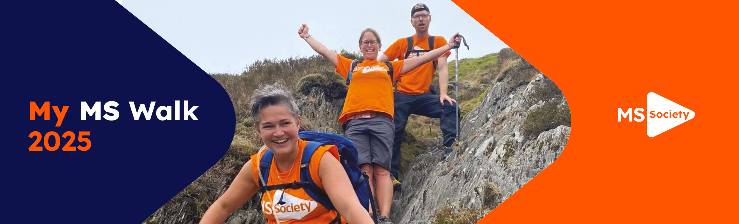 Smiling MS Society supporters.