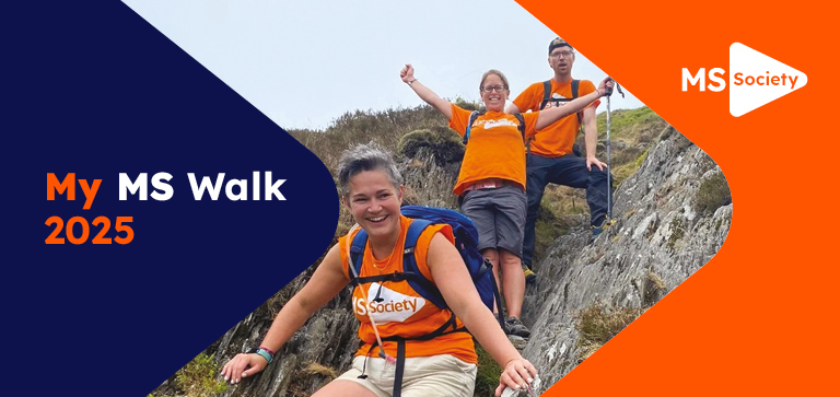 Smiling MS Society supporters.