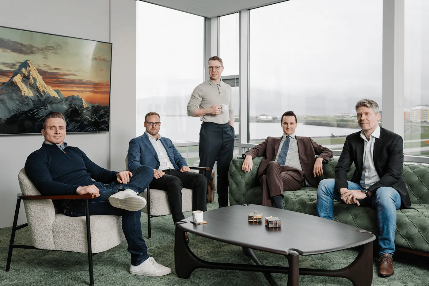 Myntkaup's management team at the office in Borgartún, Reykjavík